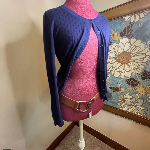 Small blue Banana Republic button up sweater - Picture 2 of 5